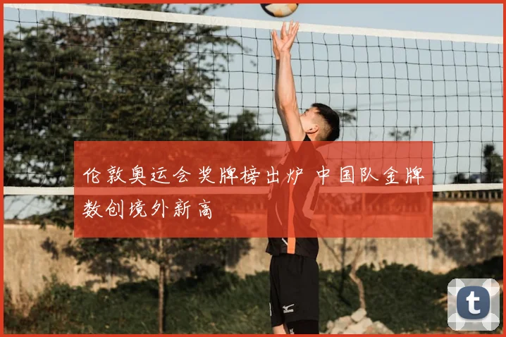 伦敦奥运会奖牌榜出炉 中国队金牌数创境外新高